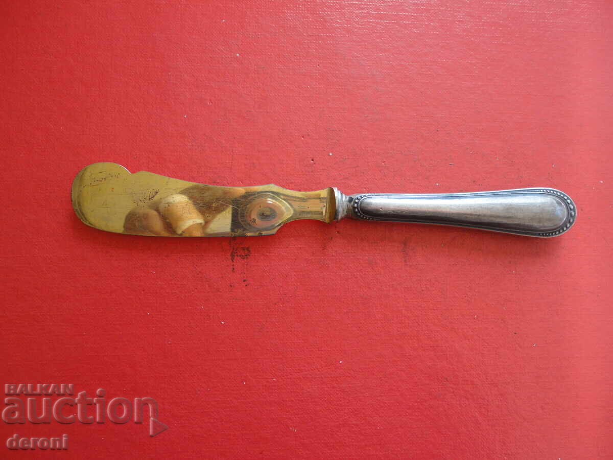 Silver knife with gilding - 6 Silver knife with gilding - 6