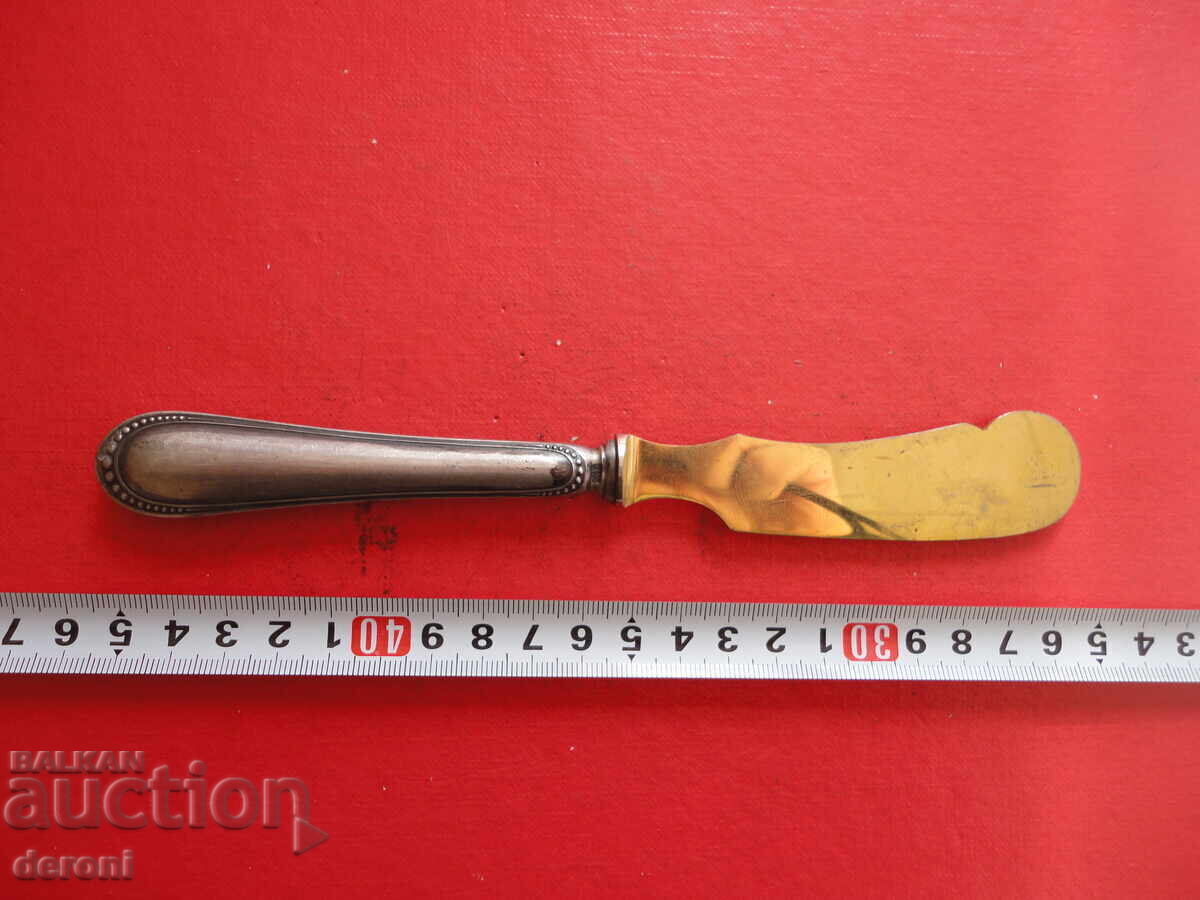 Silver knife with gilding Silver knife with gilding