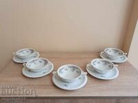 Porcelain tea cups Rosenthal Classic Rose