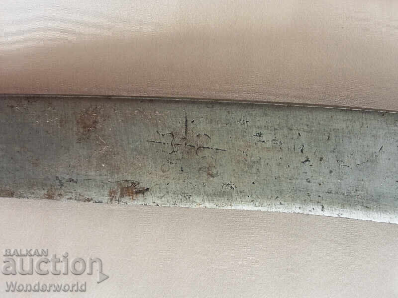 Delivery of Old, very long forged knife with the master's stamp Delivery of Old, very long forged knife with the master's stamp