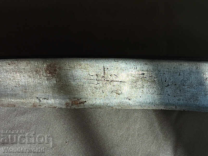 Old, very long forged knife with the master's stamp - 5 Old, very long forged knife with the master's stamp - 5