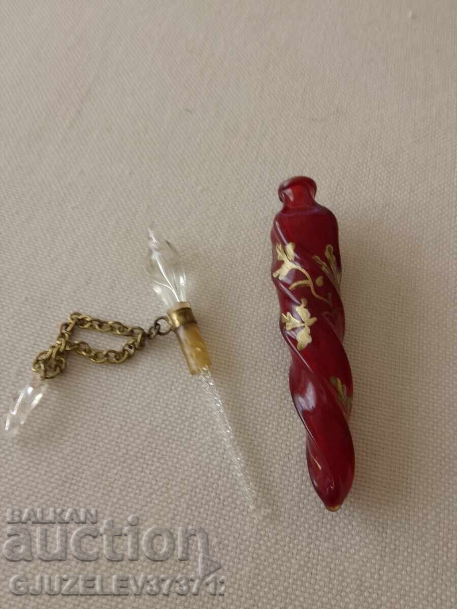 Antique perfume bottle, Imperial Russia, glass, crystal - 7