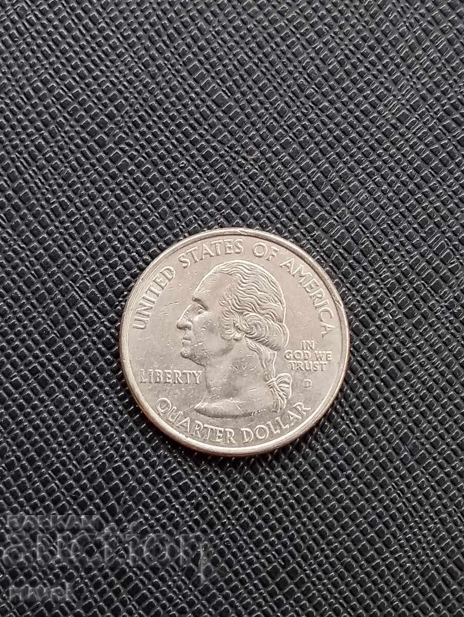 САЩ, четвърт долар 2002 г. с цена 1.00 лв. | € 0.51 САЩ, четвърт долар 2002 г. с цена 1.00 лв. | € 0.51