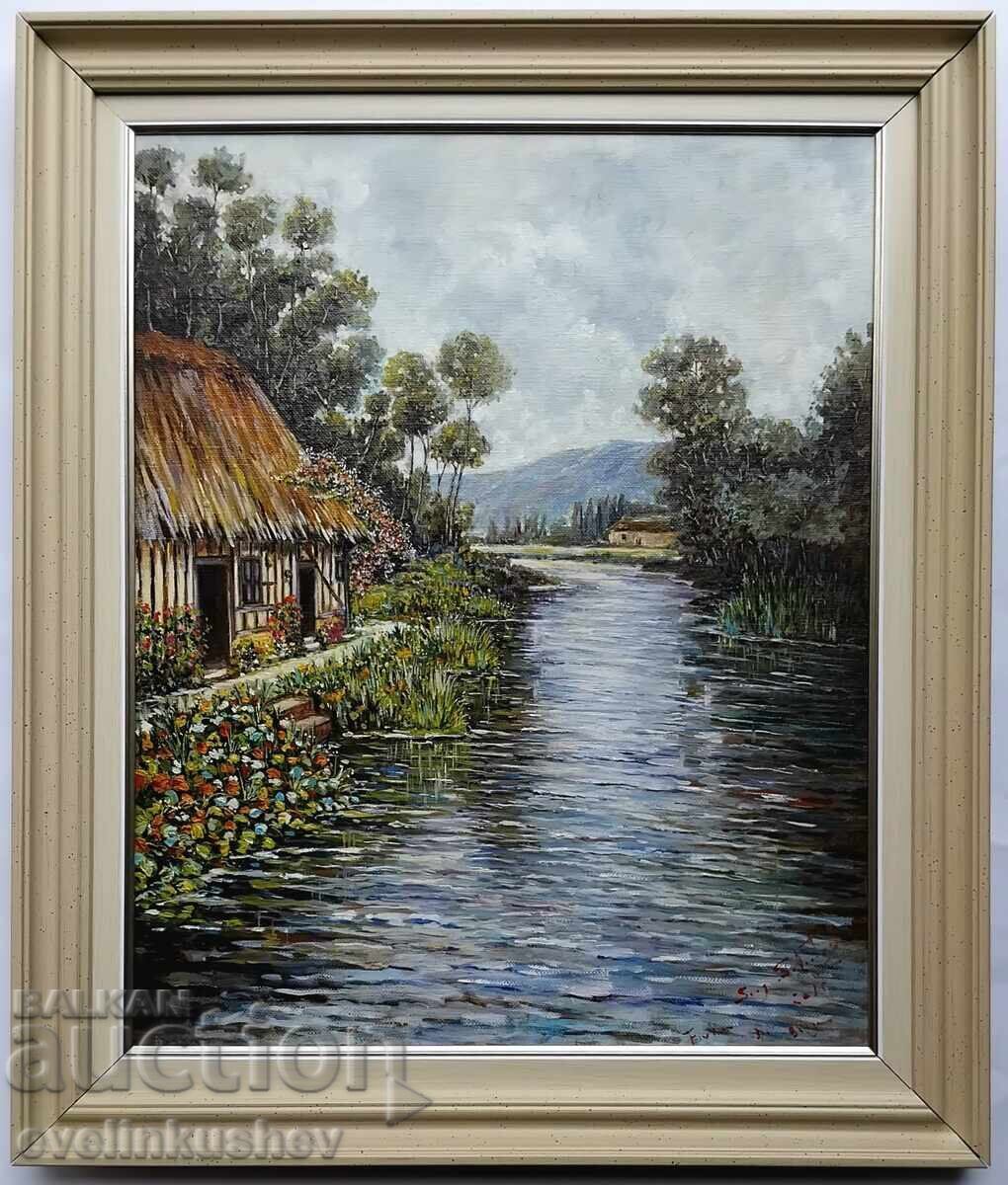 Delivery of Oil painting Italian artist