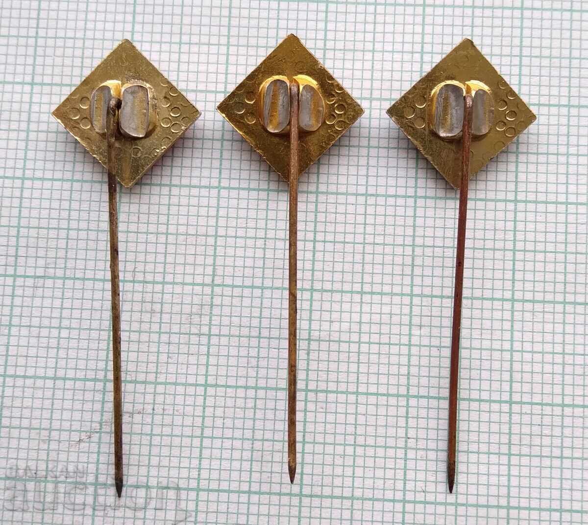 Auction 18079 Badge - TNTM Pleven - LOT-3pcs Auction 18079 Badge - TNTM Pleven - LOT-3pcs