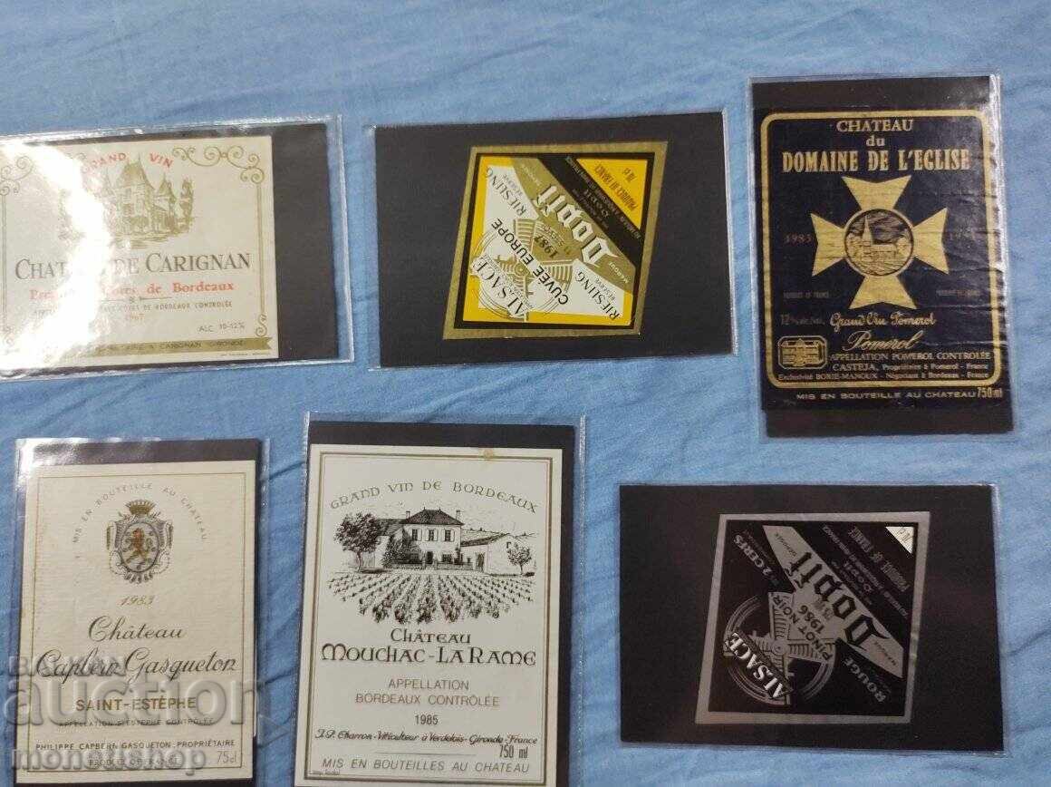 We offer a large collection of wine labels We offer a large collection of wine labels