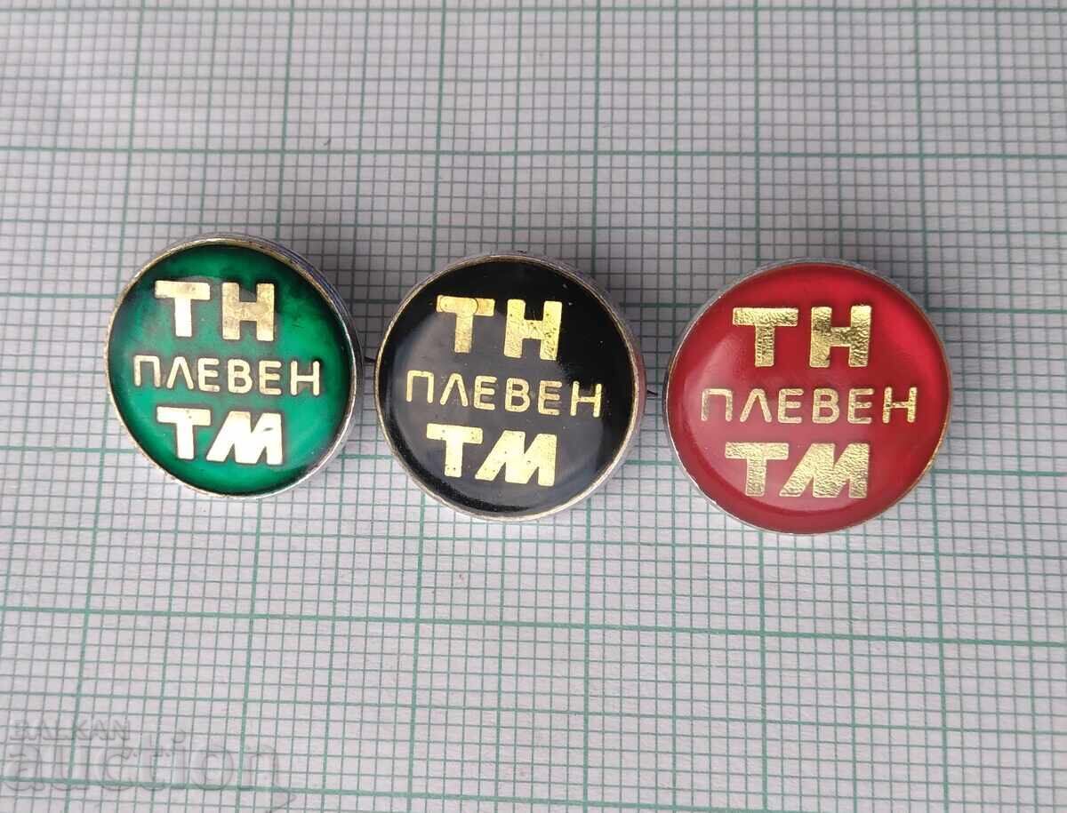 18100 Badge - TNTM Pleven LOT-3pcs with price 3.00 BGN | € 1.53 18100 Badge - TNTM Pleven LOT-3pcs with price 3.00 BGN | € 1.53