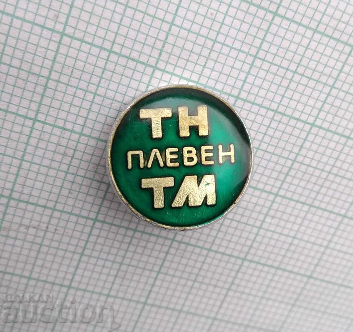 18102 Badge - TNTM Pleven with price 1.00 BGN | € 0.51