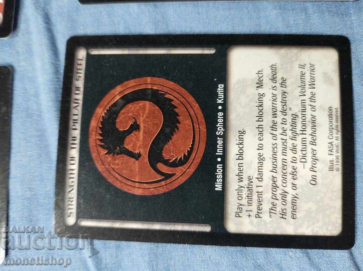 We offer a large collection of Batletech cards - 5 We offer a large collection of Batletech cards - 5