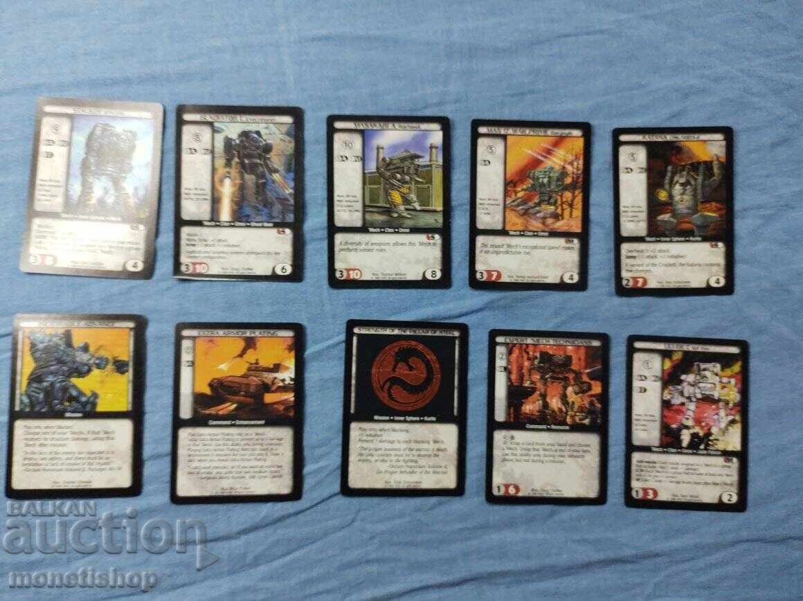 We offer a large collection of Batletech cards We offer a large collection of Batletech cards