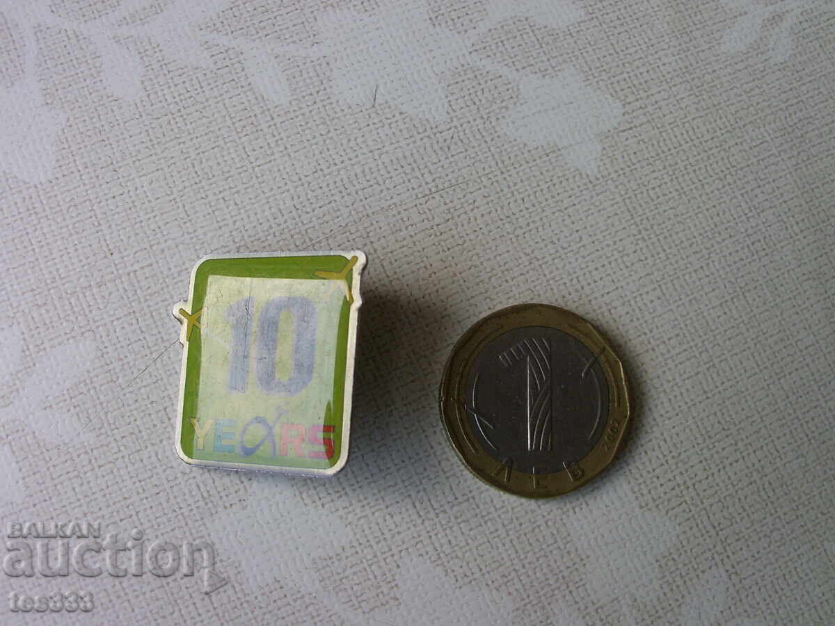 Delivery of 10 years Athens International Airport pin badge