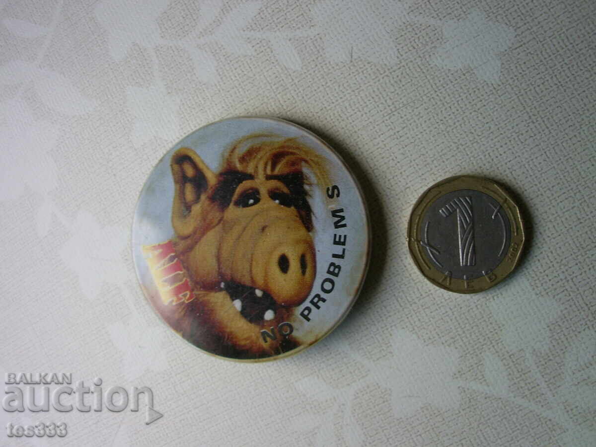 ALF badge with price € 1.02 | 1.99 BGN