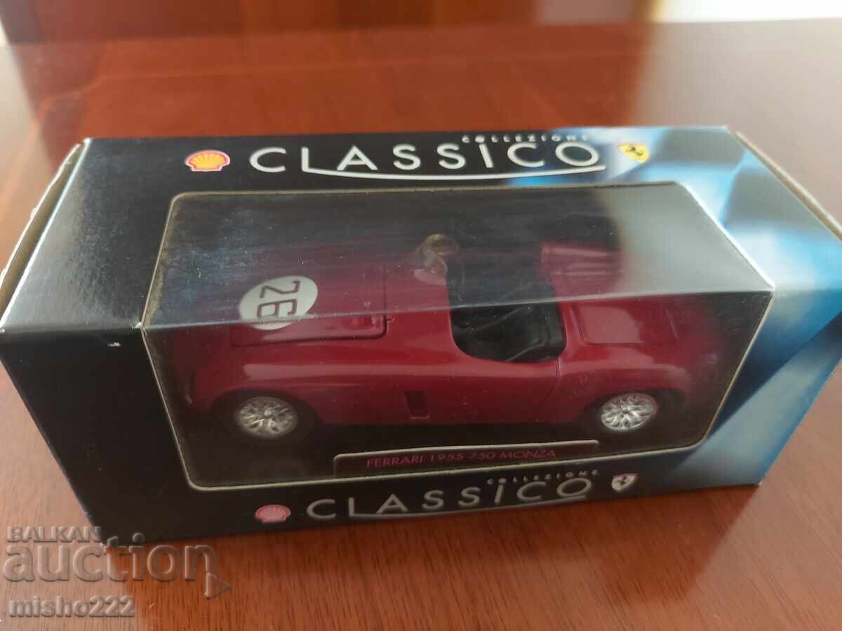 Metal car Ferrari 1955 750 Monza Shell collection 1998 Metal car Ferrari 1955 750 Monza Shell collection 1998