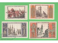 (¯`'•.¸NOTGELD (гр. Braunschweig) 1921 UNC -4 бр.банкноти´¯)