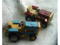 Tractor MIR - old toy, metal and plastic - 2 pieces