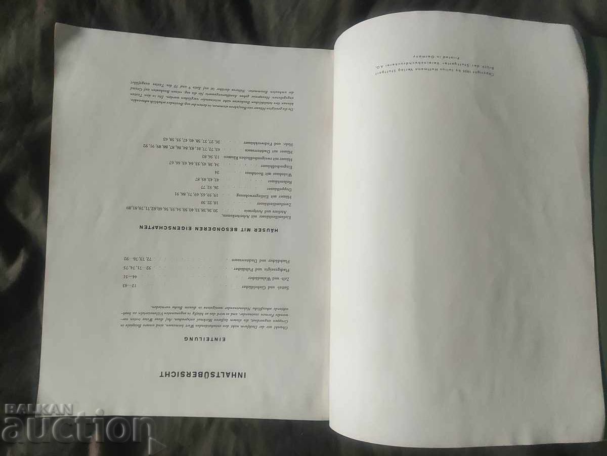 Auction  NEUE VILLEN und Kleinhäuser MIT 200 ABBILDUNGEN UND 198 RISS