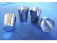 CUPS -4 NO. Inox