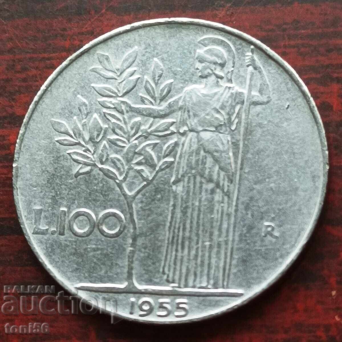 Италия 100 лири 1955 Италия 100 лири 1955