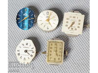 5 Old mechanical wristwatch machine ARKATI,INGERSOLL