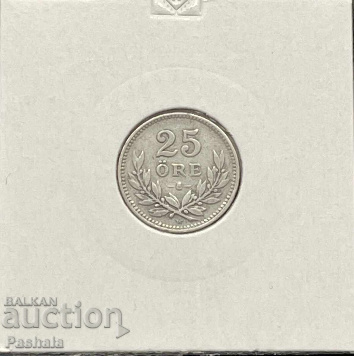 Σουηδία 25 Ιουνίου 1919 Ασήμι. Σουηδία 25 Ιουνίου 1919 Ασήμι.