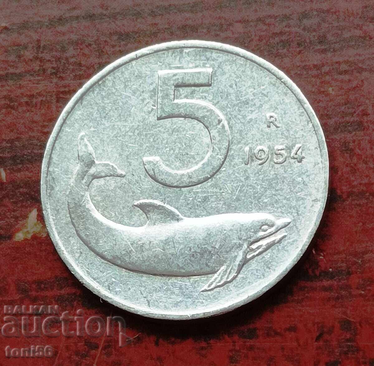 Italy 5 Lire 1954 Italy 5 Lire 1954
