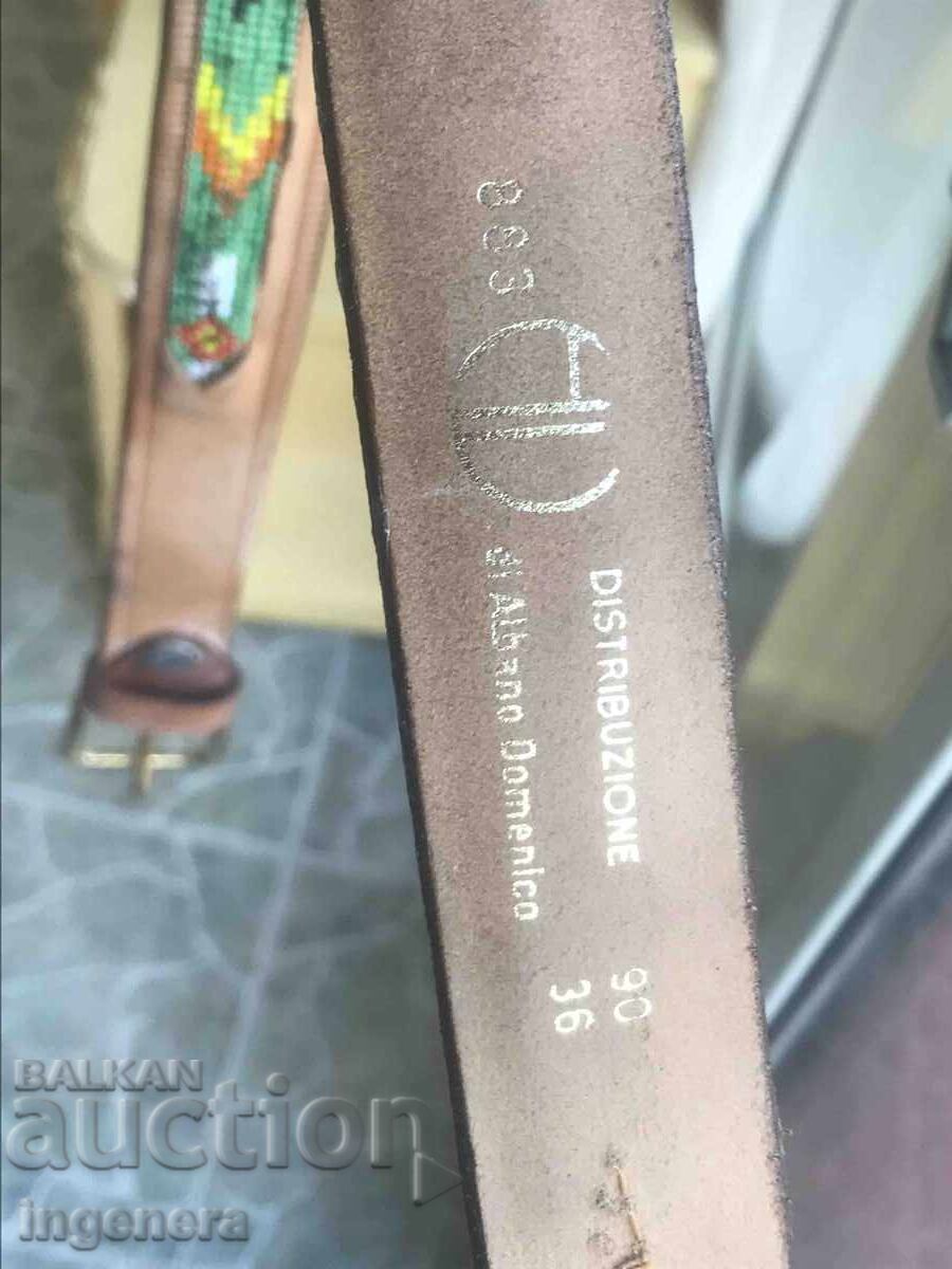 КОЛАН КОЖА МЪНИСТА НОВ с цена € 9.20 | 17.99 лв.