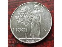 Italy 100 Lire 1958