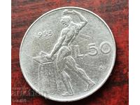 Italia 50 lire 1955