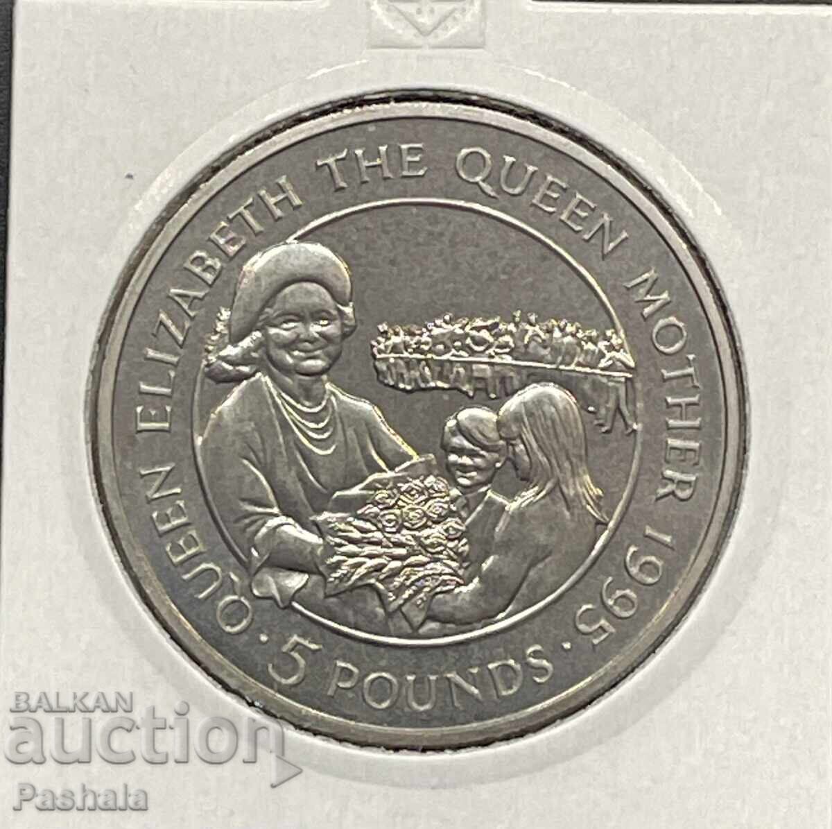 Alderney 5 pounds 1995 Alderney 5 pounds 1995