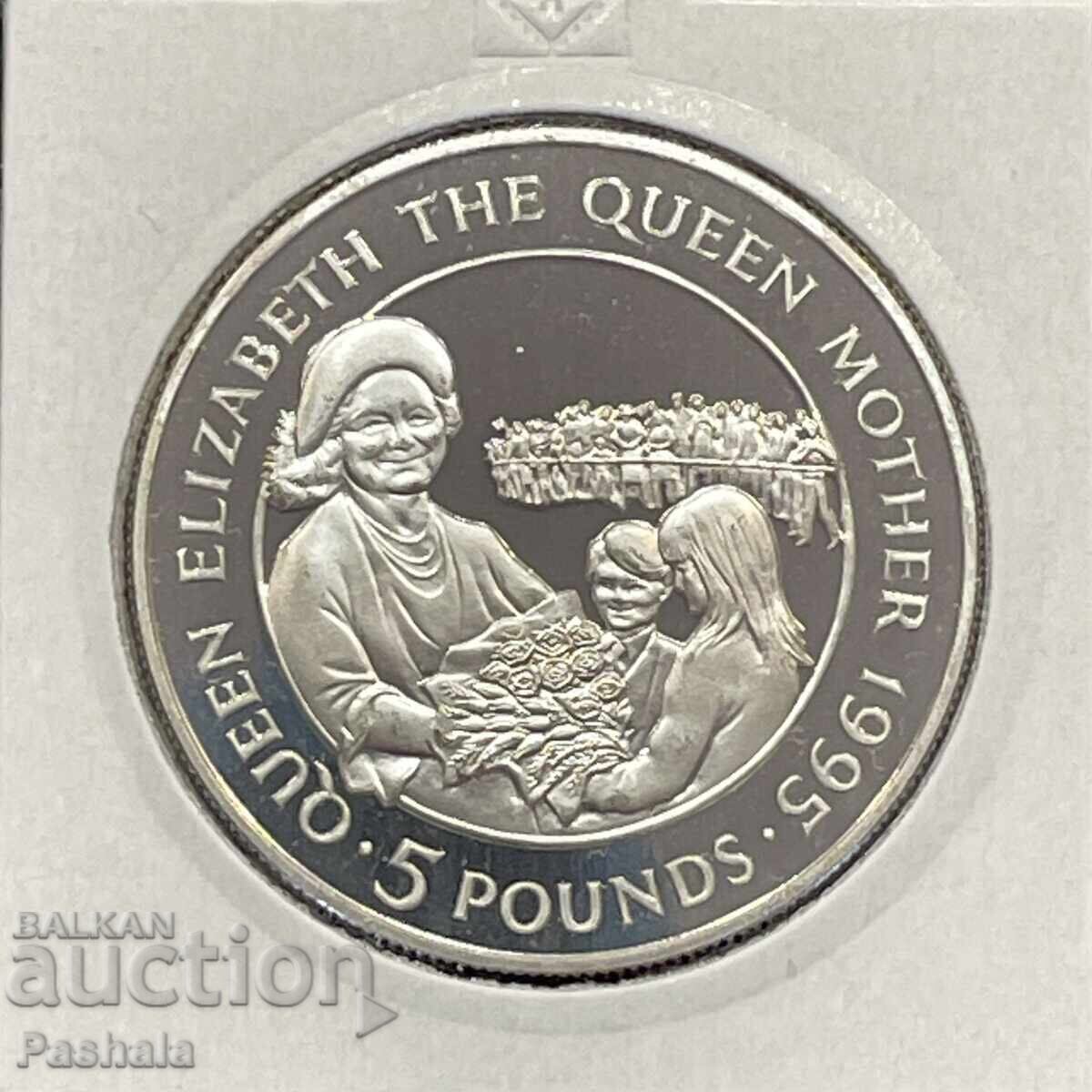 Alderney 5 λίρες 1995 Ασήμι. Alderney 5 λίρες 1995 Ασήμι.