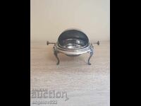 Vintage metal caviar container with marking!