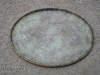 OLD BRONZE TRAY BOARD MARKED