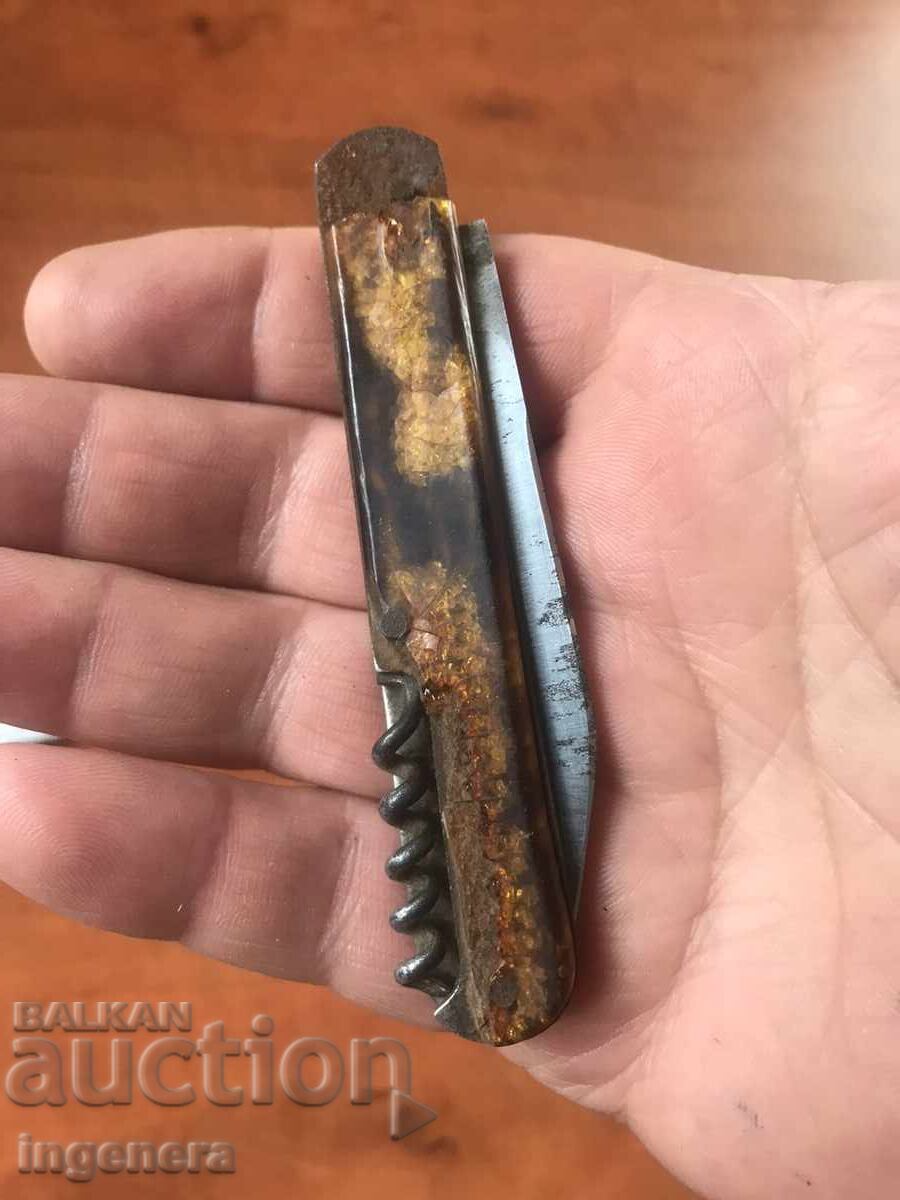 FOLDING KNIFE, OLD BLADE, MARKED - 6 FOLDING KNIFE, OLD BLADE, MARKED - 6