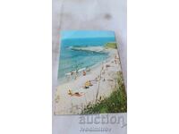 Postcard Sozopol Camping Veselie Beach 1987