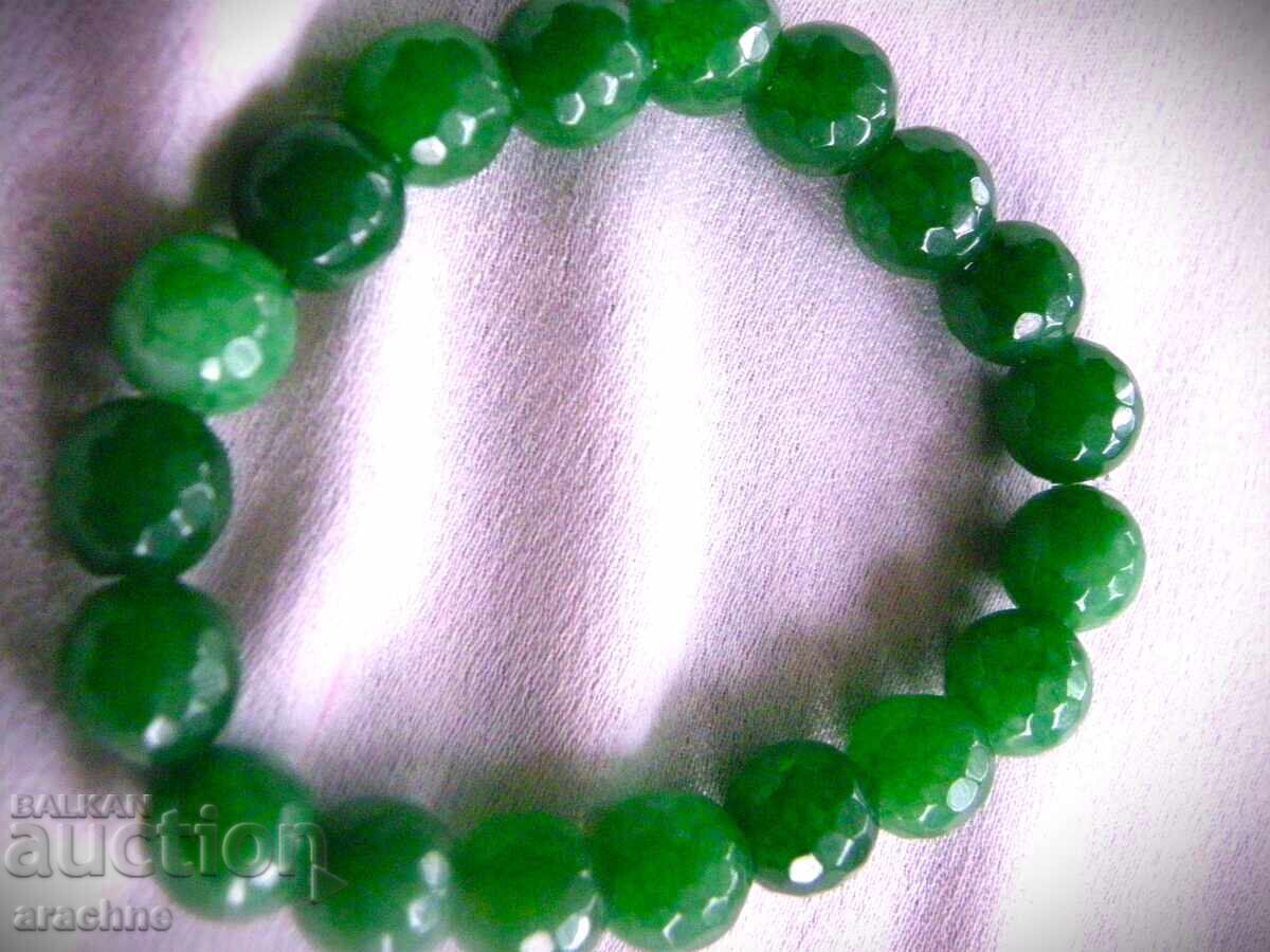 Mărgele de smarald, Zambia, în formă de brățară - 5 Mărgele de smarald, Zambia, în formă de brățară - 5