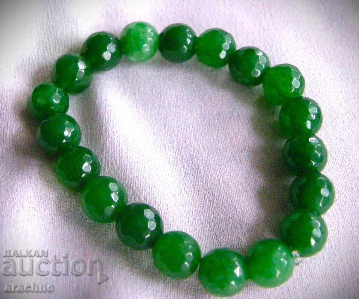 Mărgele de smarald, Zambia, în formă de brățară Mărgele de smarald, Zambia, în formă de brățară