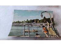 Postcard Varna View from the Sea Baths 1960