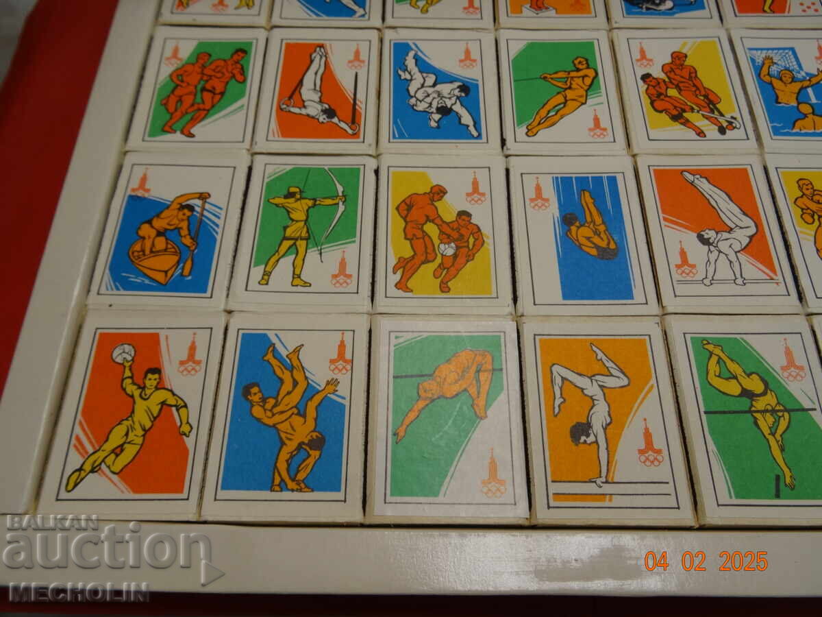 OLD RETRO RUSSIAN MATCHES OLYMPIAD MOSCOW COLLECTIBLE - 7 OLD RETRO RUSSIAN MATCHES OLYMPIAD MOSCOW COLLECTIBLE - 7
