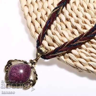 Delivery of Necklace, medallion, agate necklace Delivery of Necklace, medallion, agate necklace