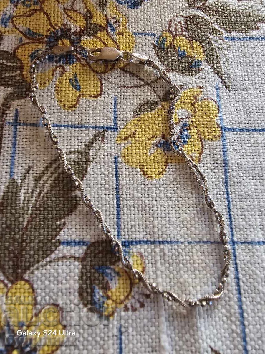 Аукцион Сребърна гривна 925 Проба 18см. Аукцион Сребърна гривна 925 Проба 18см.