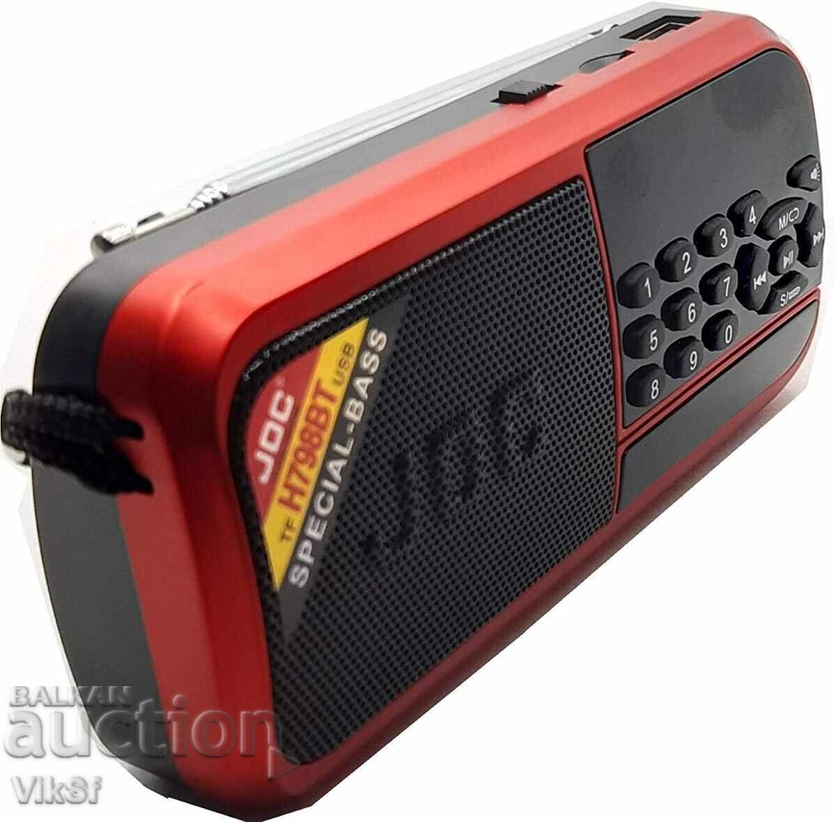 Radio portabil JOC H798BT USB, card SD, baterie cu preț 16.50 BGN | € 8.44