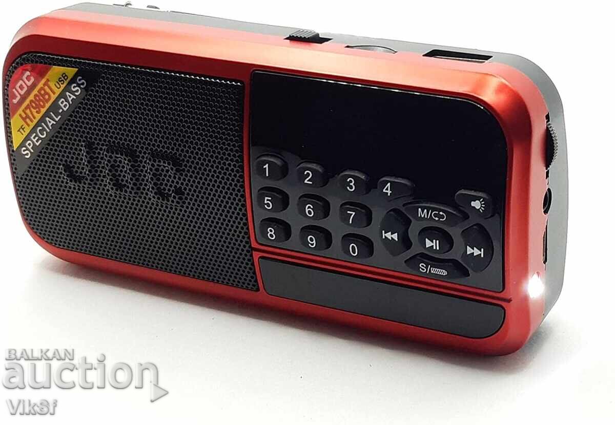 Radio portabil JOC H798BT USB, card SD, baterie - 6