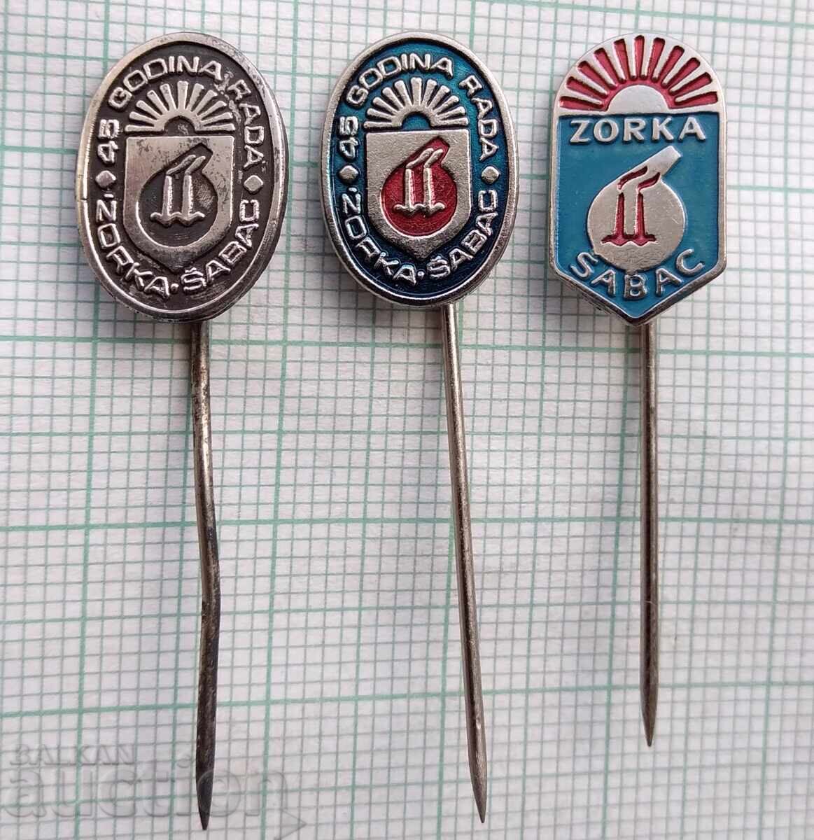 18116 Badge - Zorka Sabac - LOT-3 pcs with price 2.00 BGN | € 1.02 18116 Badge - Zorka Sabac - LOT-3 pcs with price 2.00 BGN | € 1.02