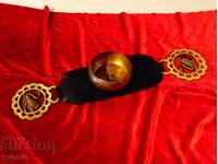 Decorație bronz, aplicație de harnașament de cal, căpăstru