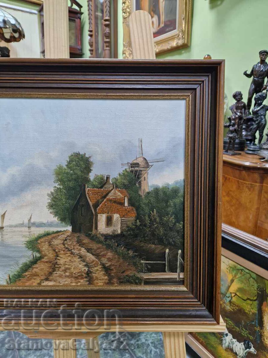 Аукцион Прекрасна белгийска картина масло върху платно Аукцион Прекрасна белгийска картина масло върху платно