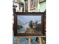 Beautiful Belgian oil painting on canvas