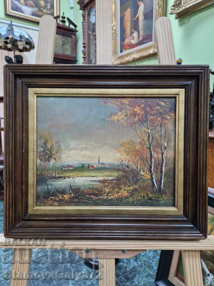 Great Belgian artist oil painting on canvas with price 169.00 BGN | € 86.41 Great Belgian artist oil painting on canvas with price 169.00 BGN | € 86.41