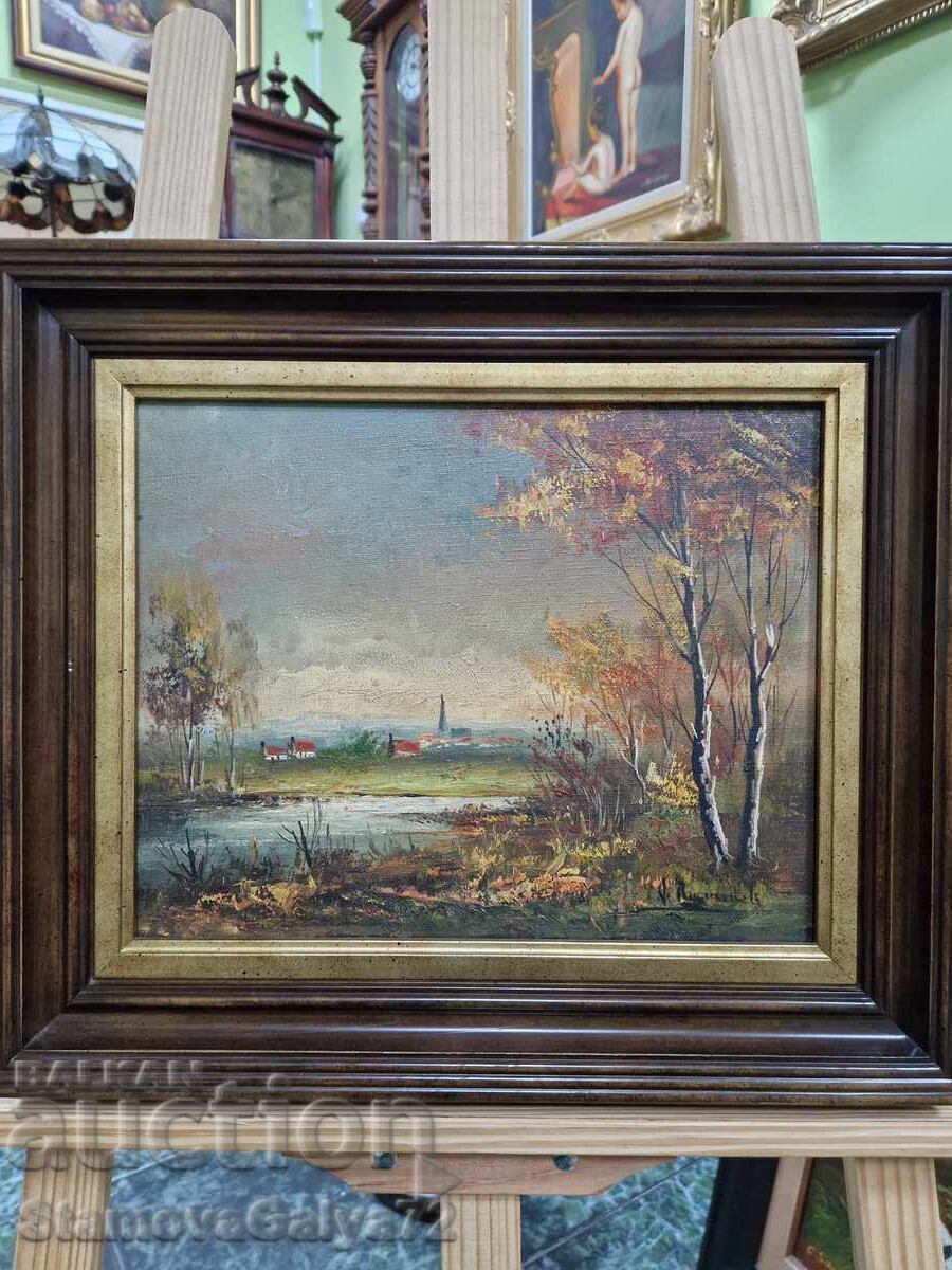 Auction Great Belgian artist oil painting on canvas Auction Great Belgian artist oil painting on canvas
