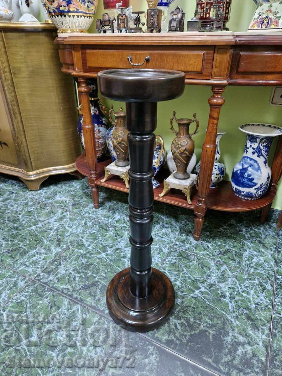 Wonderful antique French wooden column stand pedestal Wonderful antique French wooden column stand pedestal