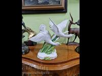 Large antique collectible Italian porcelain figurine